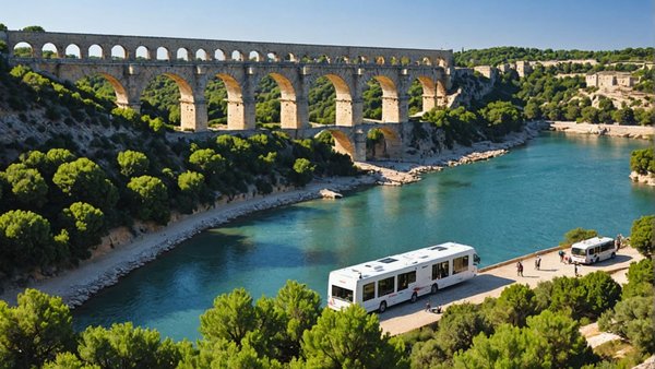 Évadez-vous en famille : camping pont du gard au bord de l'eau
