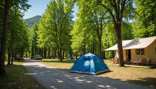 Camping villeneuve de berg : luxe et nature en ardèche